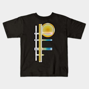 Sunshine Over The City Abstract Kids T-Shirt